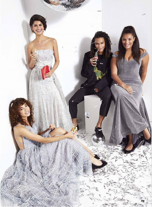 Prom Dress in Seventeen Magazine, Page 119, Silver Sequin Dress