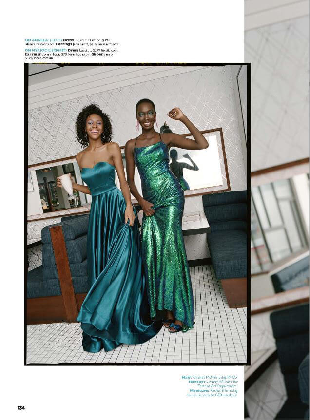 Prom Dress in Seventeen Magazine, Page 134, Teal Dress