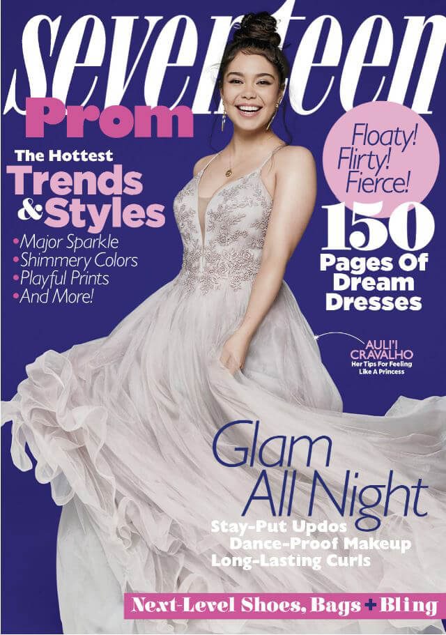 Prom Dress on Cover of Seventeen Magazine Auli'i Cravalho