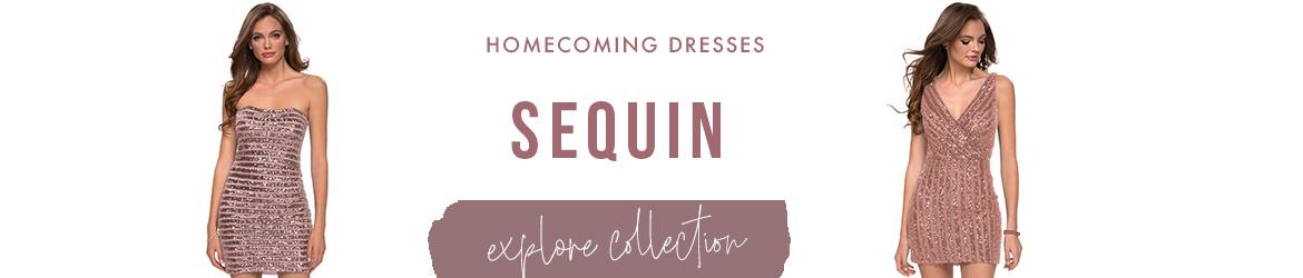 sequin homecoming dresses