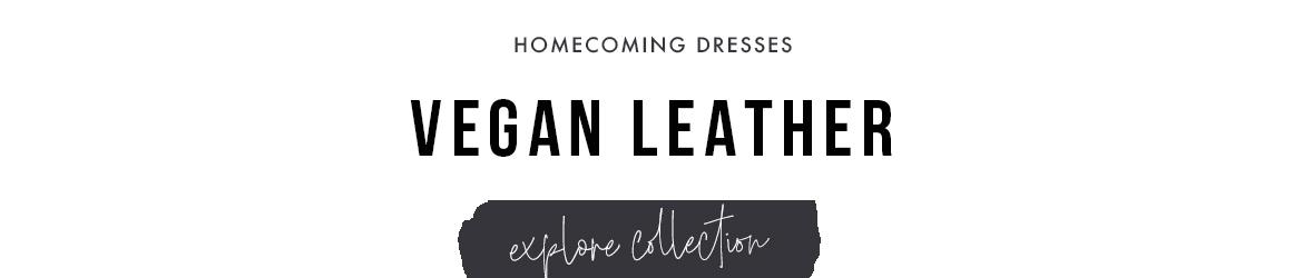 vegan leather homecoming dresses