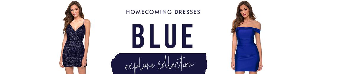 Blue homecoming dresses