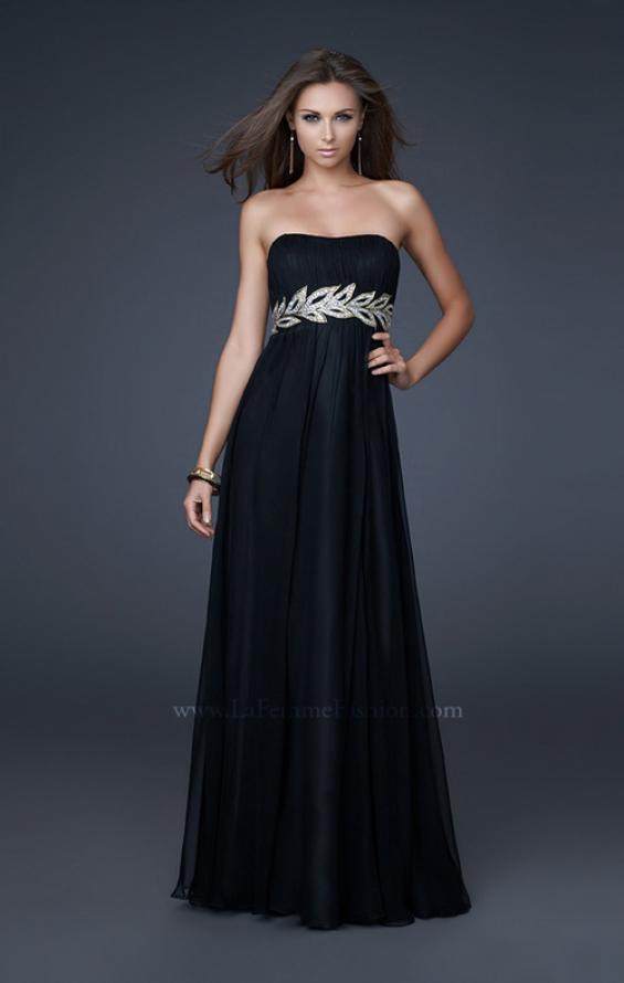 Picture of: Strapless Empire Waist Gown with Detailed Waistband in Pink, Style: 15986, Detail Picture 2