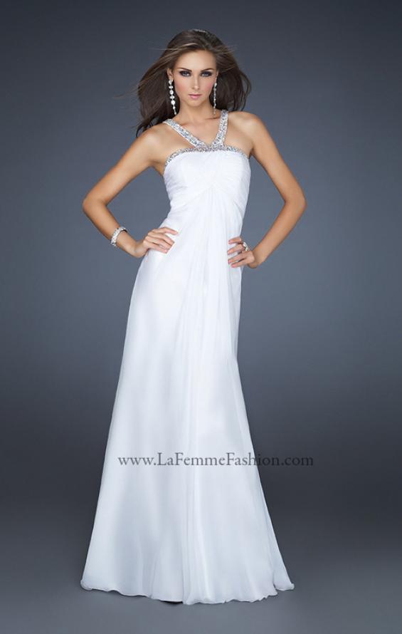 Picture of: Halter Top Dress with Beaded Straps and Draped Effect, Style: 17452, Detail Picture 4