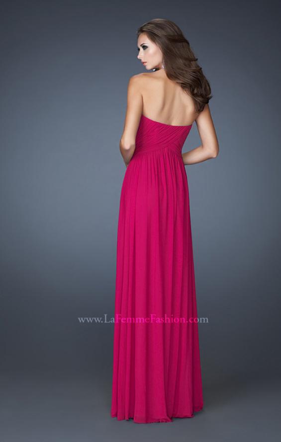 Picture of: Empire Waist Dress with Criss Cross Sweetheart Neckline in Pink, Style: 18752, Back Picture