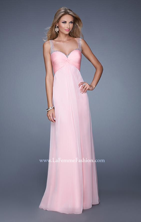 Picture of: Sweetheart Chiffon Prom Dress with Embellishments in Pink, Style: 20678, Detail Picture 2