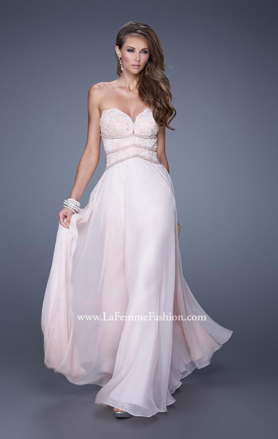 Picture of: Embellished Strapless Gown with Sweetheart Neck in Pink, Style: 20743, Main Picture