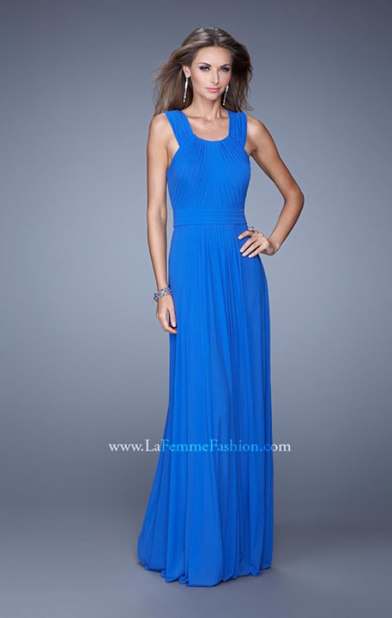 Picture of: Long Prom Dress with Adjustable Straps in Blue, Style: 20765, Main Picture