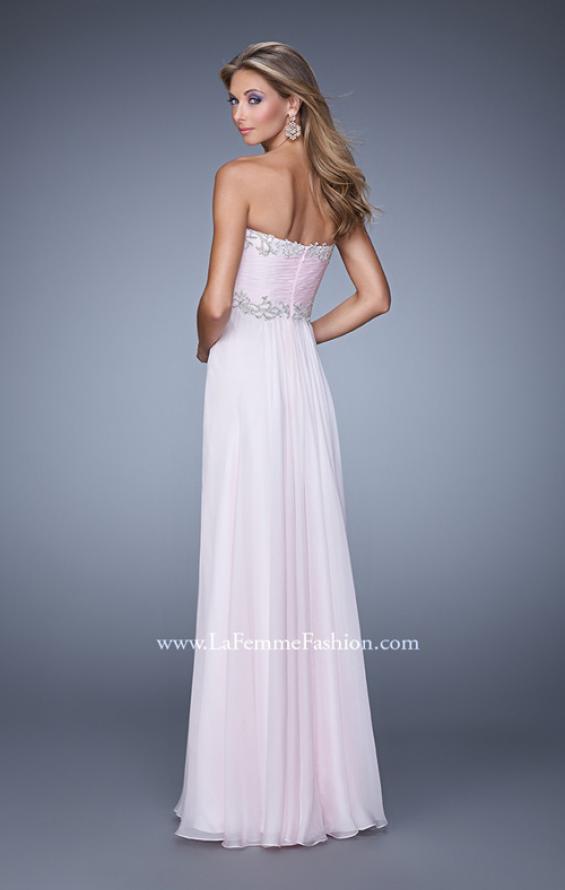Picture of: Ruched Bodice Prom Dress with Sweetheart Neckline in Pink, Style: 21173, Back Picture