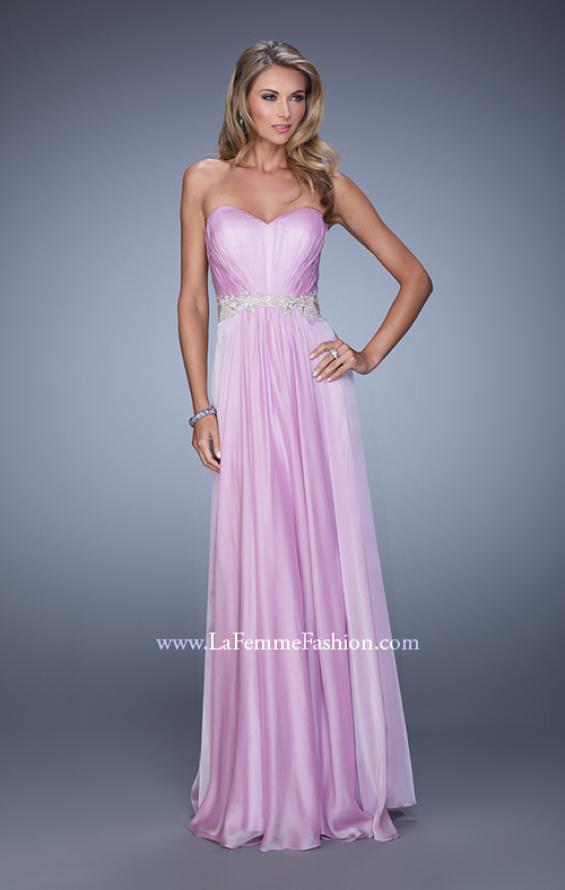 Picture of: Elegant Long Prom Dress with Beaded Embroidery in Purple, Style: 21177, Detail Picture 2