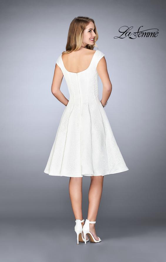 Picture of: Knee Length Evening Dress with Pockets in Ivory, Style: 24898, Detail Picture 2