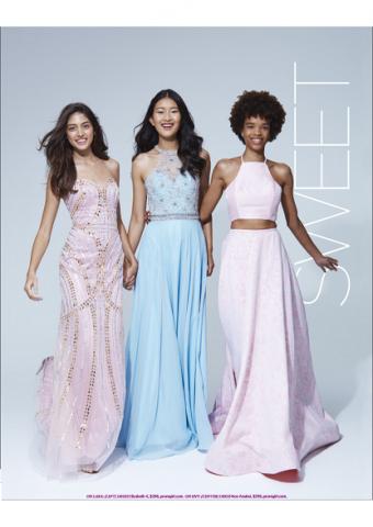 La Femme Style 24101 (right) As Seen In Seventeen Prom Edition 2017, Pg 81