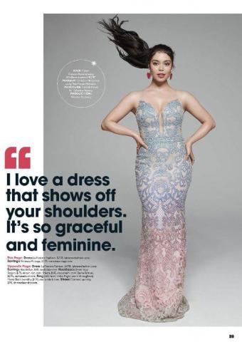 Picture of: Prom Dress in Seventeen Magazine on Auli'i Cravalho, La Femme Dress, Page 89