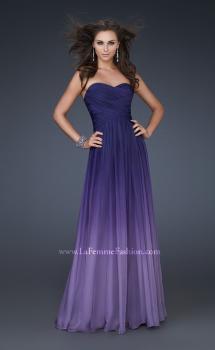 Picture of: Ombre Chiffon Prom Gown with Sweetheart Neckline in Purple, Style: 17004, Main Picture