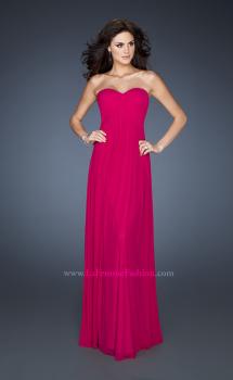 Picture of: Empire Waist Dress with Criss Cross Sweetheart Neckline in Pink, Style: 18752, Main Picture