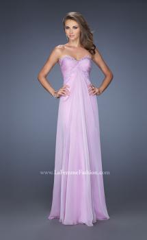 Picture of: Strapless Prom Gown with Empire Waist and Jewels in Purple, Style: 20042, Main Picture