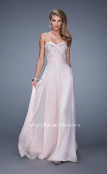 Picture of: Embroidered Bodice Prom Dress with Sweetheart Neck in Pink, Style: 20953, Main Picture