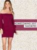 La Femme Homecoming Dresses 2017 Burgundy Dress