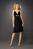 Picture of: Sultry Long Prom Gown with Brooch and Open Back in Black, Style: 12764, Main Picture