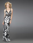 Picture of: Printed V Neck Prom Dress with Beaded Straps in Multi, Style: 14186, Main Picture