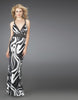 Picture of: Printed V Neck Prom Dress with Beaded Straps in Multi, Style: 14186, Main Picture