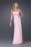Picture of: Strapless Prom Gown with Cluster Beading and Cut Outs in Pink, Style: 15081, Detail Picture 1