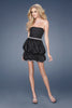 Picture of: Short Taffeta Dress with Double Bubble Hem in Black, Style: 15230, Main Picture