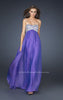 Picture of: Strapless Chiffon Prom Gown with Sequined Bust in Purple, Style: 17513, Main Picture