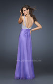 Picture of: Glam Chiffon Prom Gown with Embellished Waistband in Purple, Style: 17543, Back Picture