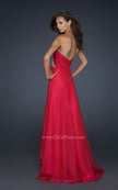 Picture of: Chiffon One Shoulder Prom Dress with Beading in Pink, Style: 17622, Back Picture