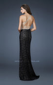 Picture of: One Shoulder Sweetheart Neckline, Ruched Prom Dress in Black, Style: 18684, Back Picture