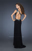 Picture of: Sexy One Shoulder Prom Dress with Front Slit and Open Back in Black, Style: 18805, Main Picture