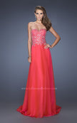 Picture of: Long Sweetheart Neckline Prom Gown with Rhinestones in Pink, Style: 19856, Main Picture