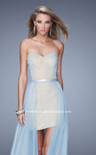Picture of: Embellished Cocktail Dress with Detachable Chiffon Skirt in Blue, Style: 20446, Detail Picture 2