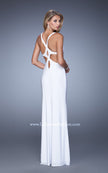Picture of: Alluring Long Prom Dress with Side Cut Outs and Slit in White, Style: 21175, Detail Picture 3