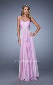 Picture of: Elegant Long Prom Dress with Beaded Embroidery in Purple, Style: 21177, Detail Picture 2