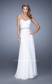 Picture of: Elegant Long Prom Dress with Beaded Embroidery in White, Style: 21177, Detail Picture 3