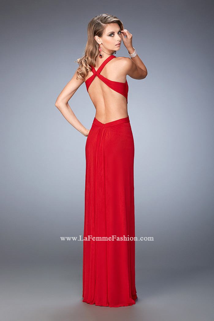 Picture of: Sexy Prom Dress with Cut Outs and Open Back in Red, Style: 22224, Back Picture