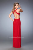 Picture of: Sexy Prom Dress with Cut Outs and Open Back in Red, Style: 22224, Back Picture