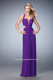 Picture of: Sexy Prom Dress with Cut Outs and Open Back in Purple, Style: 22224, Detail Picture 2