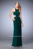 Picture of: Embellished Long Prom Gown with Open Sides in Green, Style: 22292, Detail Picture 3