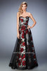Picture of: A-Line Gown with Flower Printed Lining and Rhinestones in Print, Style: 22489, Main Picture