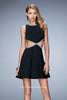 Picture of: Rhinestone Cocktail Dress with Side Cut Outs in Black, Style: 23257, Main Picture
