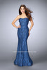 Picture of: Lace Mermaid Dress with Strapless Sweetheart Neckline in Blue, Style: 23410, Main Picture