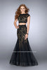 Picture of: Two Piece Lace Dress with Scallops and a Tulle Skirt in Black, Style: 23567, Detail Picture 2