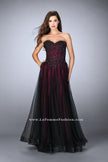 Picture of: Tulle A-line Dress with Beaded Lace Bodice in Red, Style: 23920, Main Picture