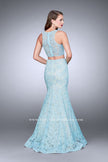 Picture of: Two Piece Lace Prom Dress with Mermaid Skirt in Blue, Style: 24269, Back Picture