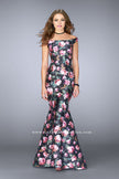 Picture of: Floral Off the Shoulder Mermaid Prom Dress in Print, Style: 24551, Main Picture