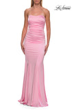Picture of: Strapless Satin Gown with Fitted Silhouette in Baby Pink, Style: 33546, Detail Picture 17
