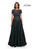 Picture of: Beautiful A-Line Tulle Dress with Beaded Bodice in Black Emerald, Style: 31267, Main Picture
